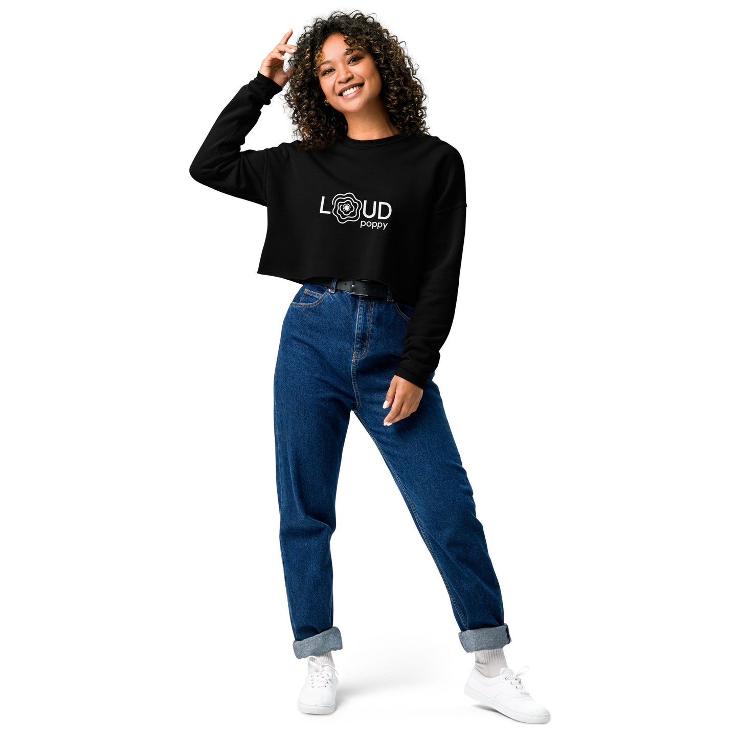 Loud Poppy Crop Sweatshirt