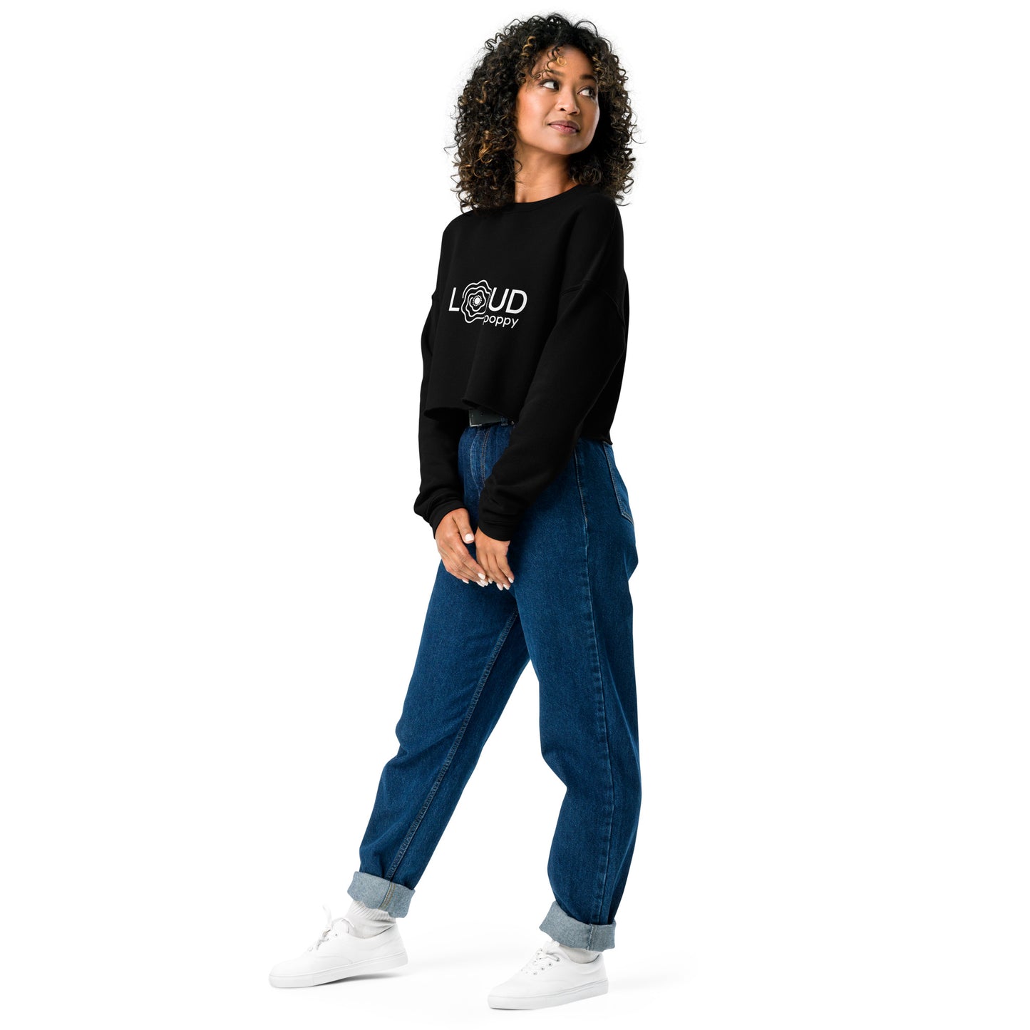 Loud Poppy Crop Sweatshirt