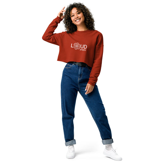 Loud Poppy Crop Sweatshirt