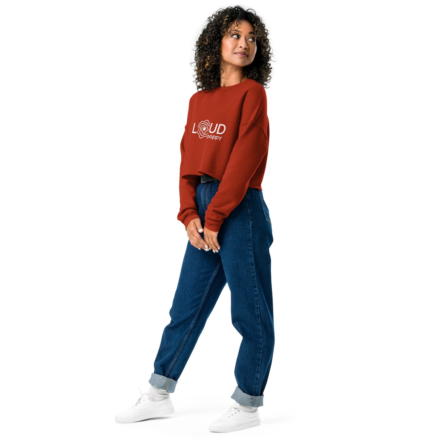 Loud Poppy Crop Sweatshirt
