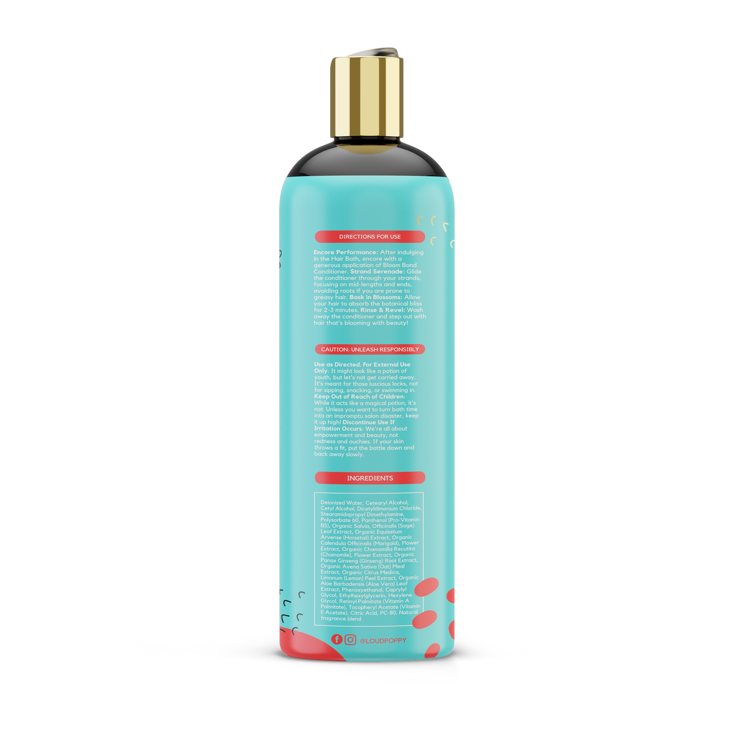 Loud Poppy Hair Care Set - Hair Bath & Bloom Bond Conditioner